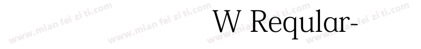 印云拼音细黑体W Reqular字体转换